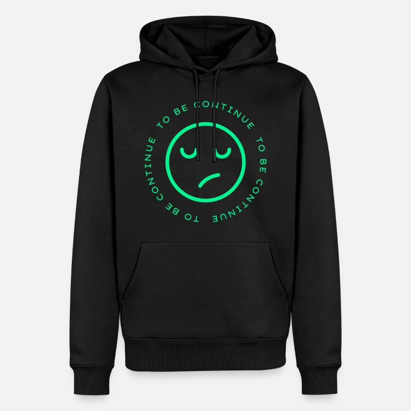 to be continue - Männer Premium Bio Hoodie - Schwarz