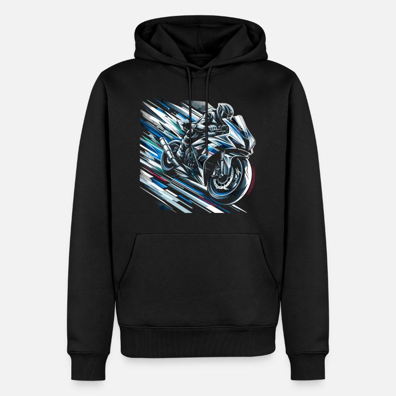 Spectre de vitesse - Sweat à capuche Premium bio Homme - noir