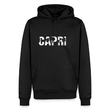 Capri Palmen Insel Italien - Männer Premium Bio Hoodie - Schwarz - Vorne - Nico (187cm)