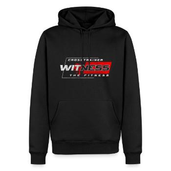 Crosstrainer Cross Gesundheit Fitness - Männer Premium Bio Hoodie - Schwarz - Vorne - Nico (187cm)
