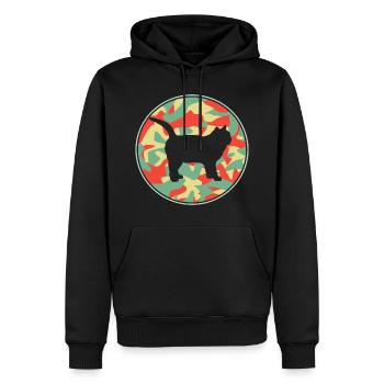 Vintage Britisch Kurzhaar Katze - Männer Premium Bio Hoodie - Schwarz - Vorne - Nico (187cm)