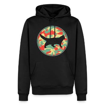 Vintage Norwegian Katze - Männer Premium Bio Hoodie - Schwarz - Vorne - Nico (187cm)