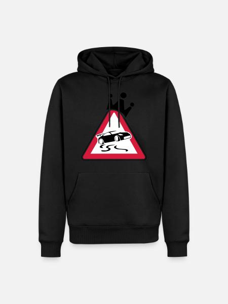 Drift King - Men’s Premium Organic Hoodie - black