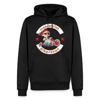 CD - mein erstes Biker Shirt - Motorrad Design für - Männer Premium Bio Hoodie - Schwarz - Vorne - Nico (187cm)