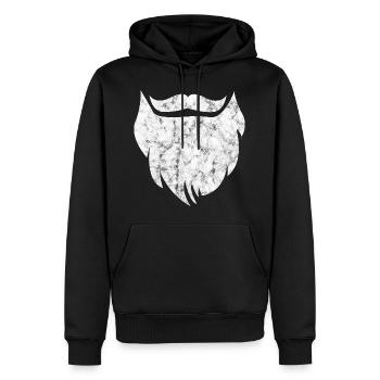 Bart Schnurrbart Hipster Barthaare - Männer Premium Bio Hoodie - Schwarz - Vorne - Nico (187cm)