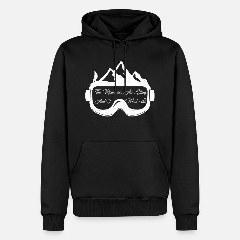 Snowboard Snowboard Snowboard - Sweat à capuche Premium bio Homme - noir