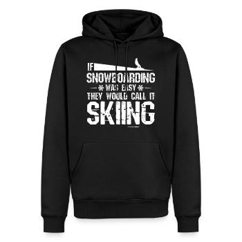 Snowboard Snowboarding Snowboardurlaub Snowboarder - Männer Premium Bio Hoodie - Schwarz - Vorne - Nico (187cm)