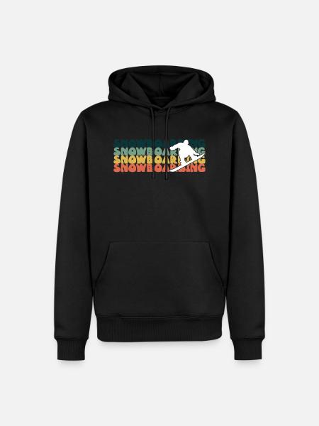 Snowboarding Snowboarding Snowboarding Snowboarder - Men’s Premium Organic Hoodie - black