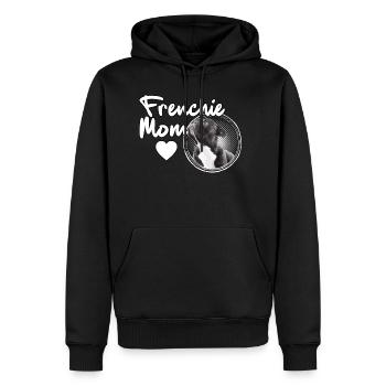 Frenchie Mom Maman Bouledogue Français - Sweat à capuche Premium bio Homme - noir - Devant - Nico (187cm)