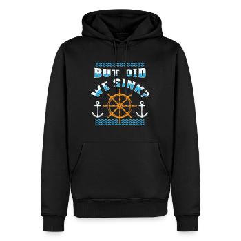 Cadeau drôle de chemise de bateau de bateau de croisière - Sweat à capuche Premium bio Homme - noir - Devant - Nico (187cm)