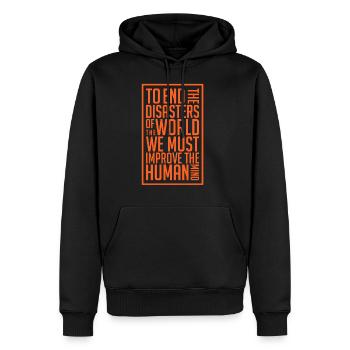 Master of Disaster Nature Sort cadeau cool - Sweat à capuche Premium bio Homme - noir - Devant - Nico (187cm)