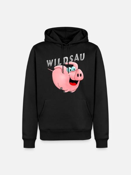Wildsau - Männer Premium Bio Hoodie - Schwarz