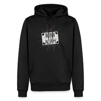 Né à Voyage Vacances Valise Cadeau Cooles - Sweat à capuche Premium bio Homme - noir - Devant - Nico (187cm)