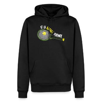 Tennis Racket Science Science Cadeau - Sweat à capuche Premium bio Homme - noir - Devant - Nico (187cm)