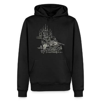 Sak Yant Thai Tattoo Pictorial Human Cool Geschenk - Männer Premium Bio Hoodie - Schwarz - Vorne - Nico (187cm)