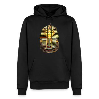 Pharao Goldener König Tut Ägyptisch Geschenk - Männer Premium Bio Hoodie - Schwarz - Vorne - Nico (187cm)