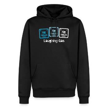 Helium nitrous oxide - Men’s Premium Organic Hoodie - black - Front - Nico (187cm)