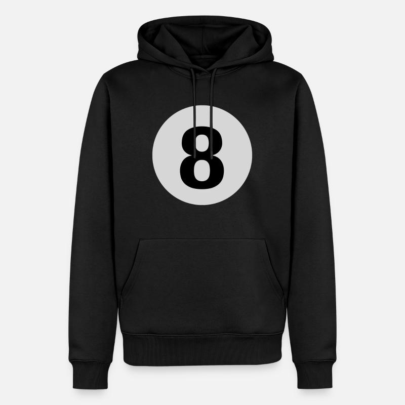 Billard 8 Ball Pool - Sweat à capuche Premium bio Homme - noir