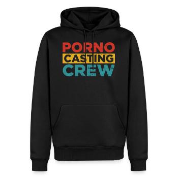 Porno Darsteller Casting - Männer Premium Bio Hoodie - Schwarz - Vorne - Nico (187cm)