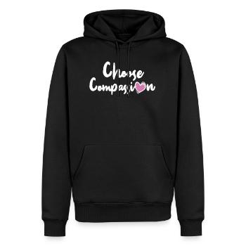 Mitgefühl Ethik Motivation Cooles Geschenk - Männer Premium Bio Hoodie - Schwarz - Vorne - Nico (187cm)