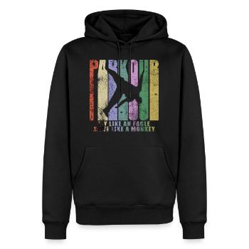 Parkour Freerunner Traceur Le Parcour - Männer Premium Bio Hoodie - Schwarz - Vorne - Nico (187cm)