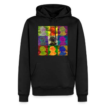Pop-Art Ludwig van Beethoven - Männer Premium Bio Hoodie - Schwarz - Vorne - Nico (187cm)