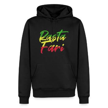 Reggae - Männer Premium Bio Hoodie - Schwarz - Vorne - Nico (187cm)