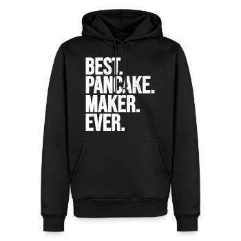 Best pancake maker - Men’s Premium Organic Hoodie - black - Front - Nico (187cm)