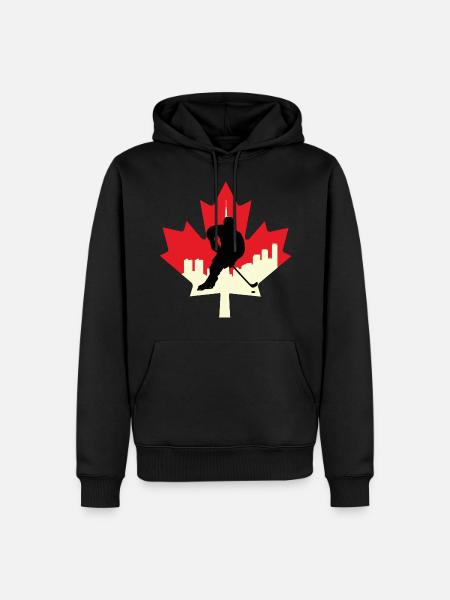 Hockey Player Canada - Men’s Premium Organic Hoodie - black
