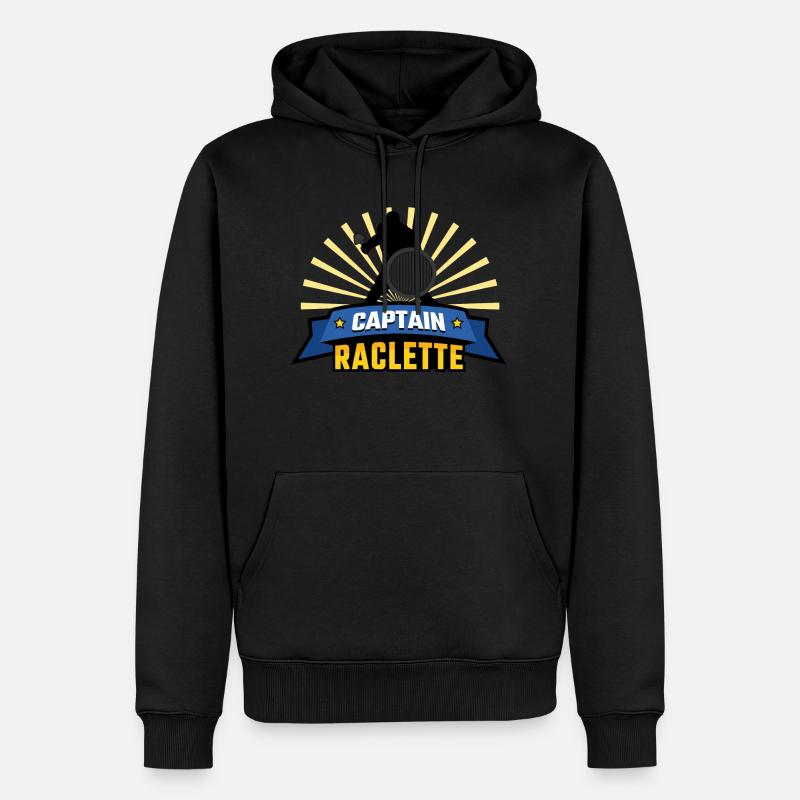 Captain Raclette - Sweat à capuche Premium bio Homme - undefined