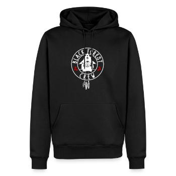 Black Forest Crew - Männer Premium Bio Hoodie - Schwarz - Vorne - Nico (187cm)
