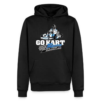 GoKart - Karting - Kart - Go Kart - Sweat à capuche Premium bio Homme - noir - Devant - Nico (187cm)