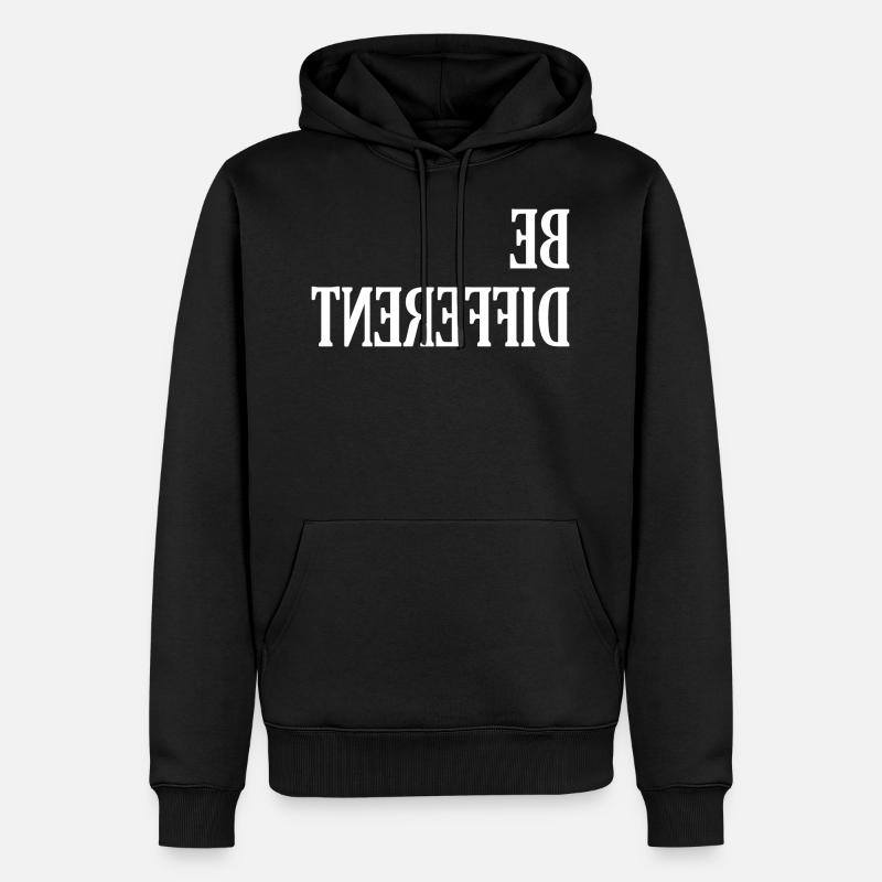 Be Different - Männer Premium Bio Hoodie - Schwarz
