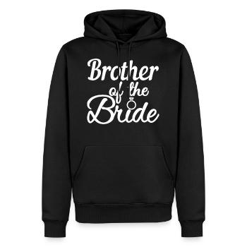 Bruder der Braut Bachelorette Party Geschenk - Männer Premium Bio Hoodie - Schwarz - Vorne - Nico (187cm)