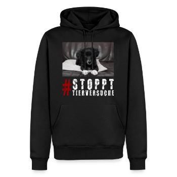 Tierschutz Tierrechte Tierschützer Veganer Vegan - Männer Premium Bio Hoodie - Schwarz - Vorne - Nico (187cm)