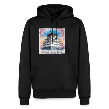 Himeji Castle Japan - Männer Premium Bio Hoodie - Schwarz - Vorne - Nico (187cm)