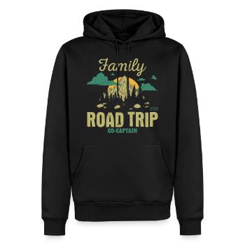 Matching Family Trip Co-Captain - Männer Premium Bio Hoodie - Schwarz - Vorne - Nico (187cm)
