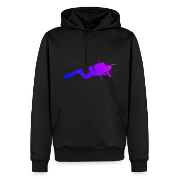 Scuba Diver Damen Free Dive Diver Scuba Taucher - Männer Premium Bio Hoodie - Schwarz - Vorne - Nico (187cm)