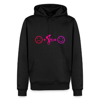 Cyclisme bmx bmx vélo vélo bmx garçons - Sweat à capuche Premium bio Homme - noir - Devant - Nico (187cm)