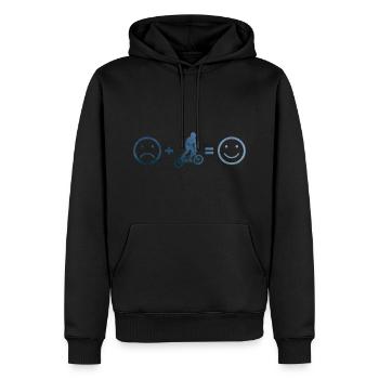 BMX vélo vélo BMX jeunes dames de vélo - Sweat à capuche Premium bio Homme - noir - Devant - Nico (187cm)