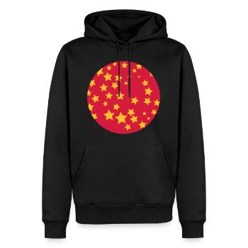 Sternenhimmel - Männer Premium Bio Hoodie - Schwarz - Vorne - Nico (187cm)