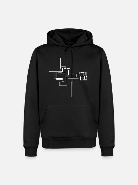 architecture - Sweat à capuche Premium bio Homme - noir