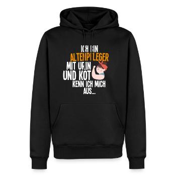Altenpfleger - Männer Premium Bio Hoodie - Schwarz - Vorne - Nico (187cm)