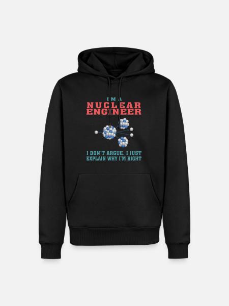 Bestes Nuklearingenieur-T-Shirt, lustiges Zitat - Männer Premium Bio Hoodie - Schwarz