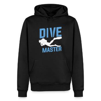 Tauchen Zitat Dive Master Scuba Diving - Männer Premium Bio Hoodie - Schwarz - Vorne - Nico (187cm)