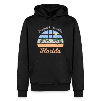 Urlaub in Florida - Männer Premium Bio Hoodie - Schwarz - Vorne - Nico (187cm)