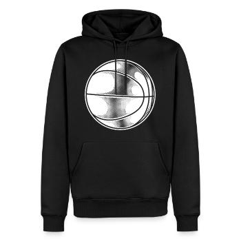 Basketball - Männer Premium Bio Hoodie - Schwarz - Vorne - Nico (187cm)