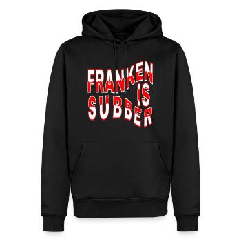 Franconia is Subber - Franconia is Super - fei schee - Sweat à capuche Premium bio Homme - noir - Devant - Nico (187cm)