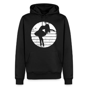 Ballettmädchen Skizze - Männer Premium Bio Hoodie - Schwarz - Vorne - Nico (187cm)