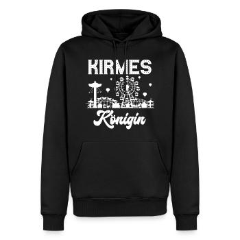 Kirmes Königin Jahrmarkt Rummel Volksfest - Männer Premium Bio Hoodie - Schwarz - Vorne - Nico (187cm)